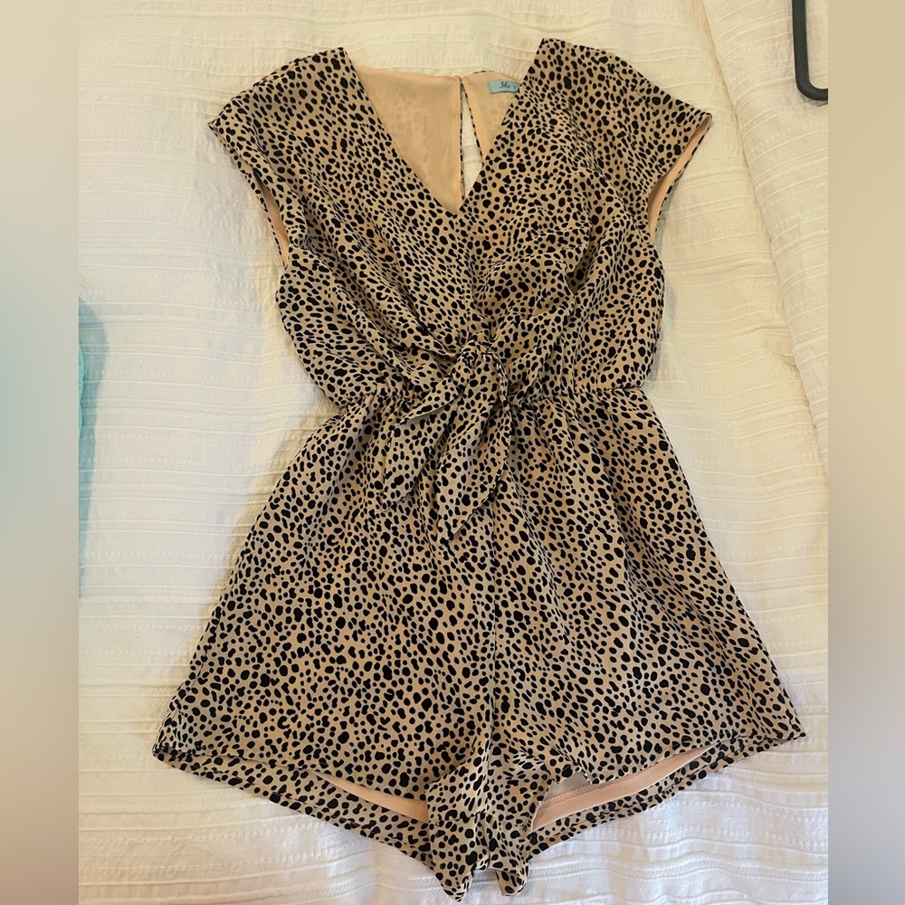 Leopard romper